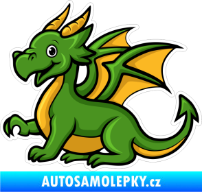 Samolepka Barevný drak 004 levá