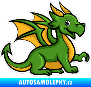 Samolepka Barevný drak 004 pravá