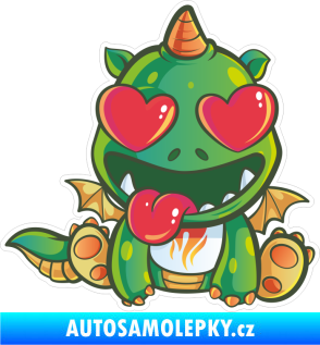 Samolepka Barevný drak 022 pravá baby dráček