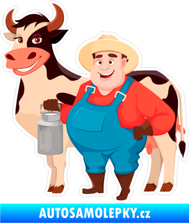 Samolepka Barevný farmář 001 levá