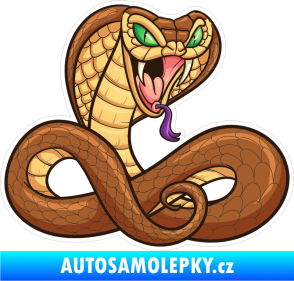 Samolepka Barevný had 007 pravá kobra