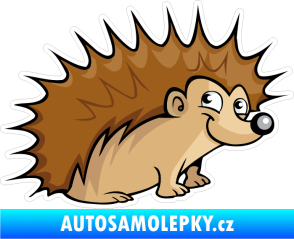 Samolepka Barevný ježek 001 pravá