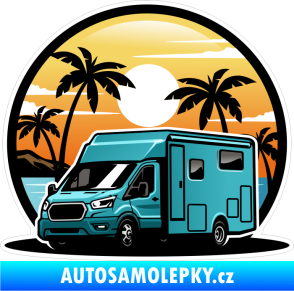 Samolepka Barevný karavan 002 levá