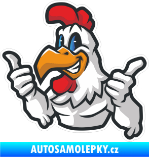 Samolepka Barevný kohout 003 levá