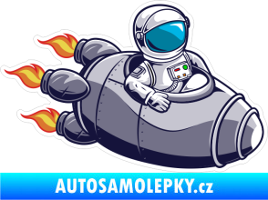 Samolepka Barevný kosmonaut 001 pravá