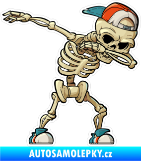 Samolepka Barevný kostlivec 002 pravá cool tanec