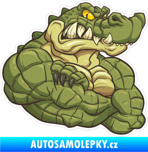 Samolepka Barevný krokodýl 009 pravá svalovec