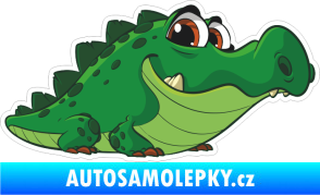 Samolepka Barevný krokodýl 012 pravá kuk