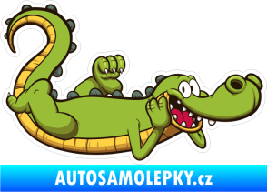Samolepka Barevný krokodýl 018 pravá pohodička