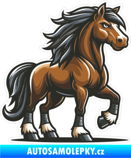 Samolepka Barevný kůň 012 pravá