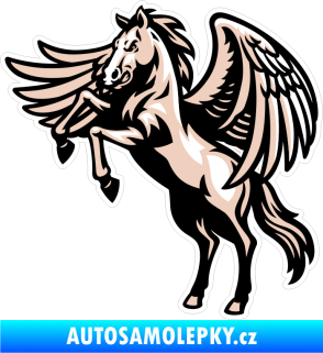 Samolepka Barevný kůň pegas 001 levá