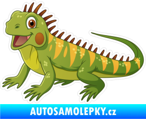 Samolepka Barevný leguán 002 levá