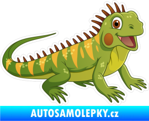 Samolepka Barevný leguán 002 pravá