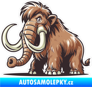 Samolepka Barevný mamut 001 levá