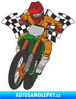 Samolepka Barevný motokros 002 levá