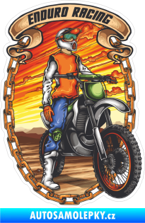 Samolepka Barevný motokros 005 motorkář enduro racing