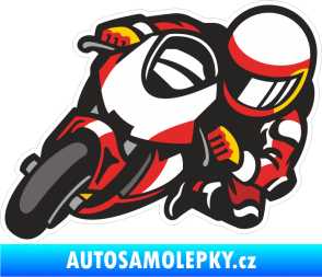 Samolepka Barevný motorkář 004 levá