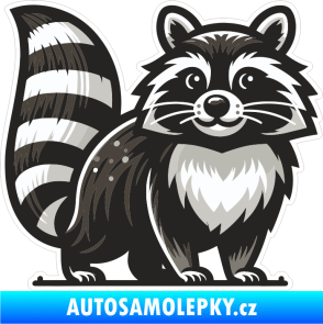 Samolepka Barevný mýval 004 pravá