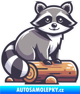 Samolepka Barevný mýval 005 pravá