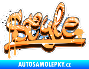Samolepka Barevný nápis style graffity