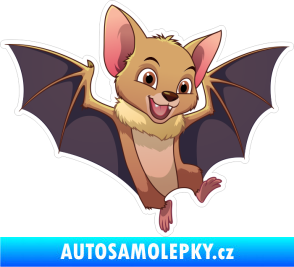 Samolepka Barevný netopýr 007 pravá