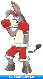 Samolepka Barevný osel 008 levá boxer