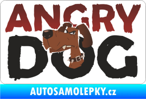 Samolepka Barevný pes 008 výstražná cedulka