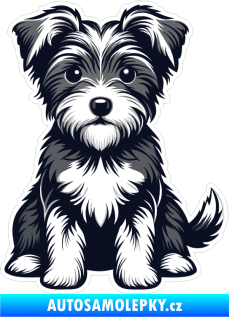 Samolepka Barevný pes 057 levá