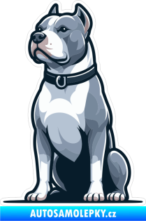 Samolepka Barevný pes 065 levá Pitbull