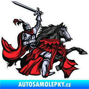 Samolepka Barevný rytíř 004 pravá na koni