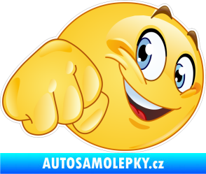Samolepka Barevný smajlík 007 pravá