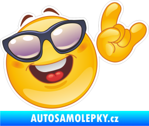 Samolepka Barevný smajlík 023 pravá cool