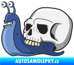 Samolepka Barevný šnek 001 levá ulita z lebky
