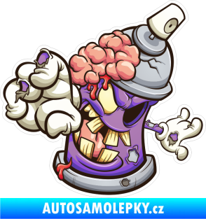 Samolepka Barevný sprej 001 levá zombie