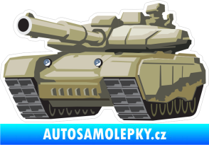 Samolepka Barevný tank 001 levá