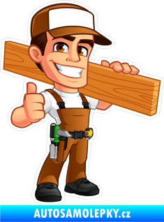Samolepka Barevný tesař 001 pravá