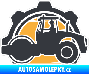 Samolepka Barevný traktor 005 levá válec