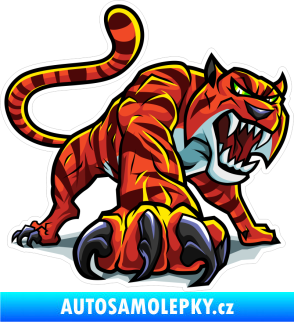 Samolepka Barevný tygr 009 pravá s drápy
