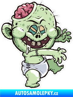Samolepka Barevný zombík 008 pravá baby