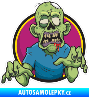 Samolepka Barevný zombík 009 pravá