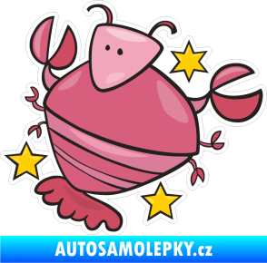 Samolepka Barevný zvěrokruh rak 002 pravá