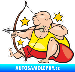 Samolepka Barevný zvěrokruh střelec 002 levá