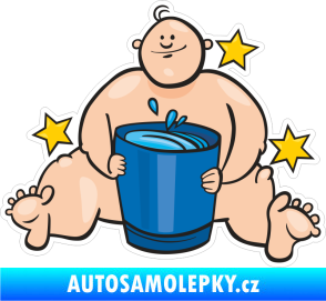 Samolepka Barevný zvěrokruh vodnář 002 levá