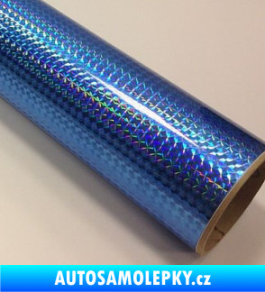 Samolepka Fantasy 1/4 mosaic sky blue PRIME, světle modrá folie s holografickým efektem