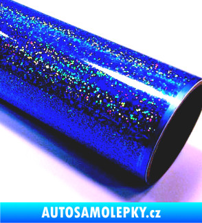 Samolepka Fantasy sequins royal blue PRIME, tmavě modrá folie s holografickým efektem