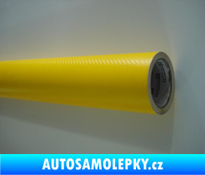 Samolepka Karbon 3D folie ŽLUTÁ carbon
