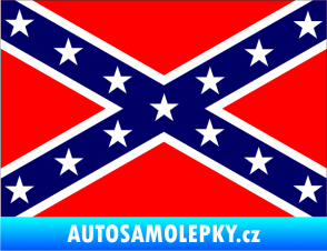 Samolepka Konfederační vlajka (jižanská)