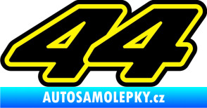 Samolepka Lewis Hamilton 44 - F1 - černá
