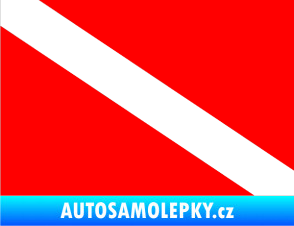 Samolepka Potápěčská vlajka - vlajka potápěčů
