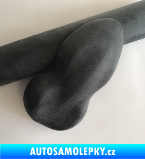 Samolepka ŠEDÁ SEMIŠOVÁ SAMOLEPÍCÍ 3D FOLIE (alcantara)